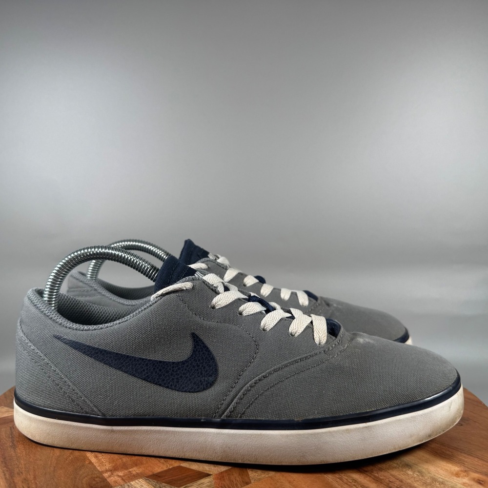 Nike SB Check Canvas Mens 8.5 Cool Grey Anthracite Skate Shoes 705268-041
